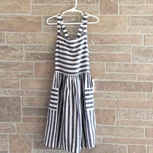 Carter’s Striped White and Blue Dress